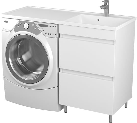 Тумба Uncoria Магра 55 под раковину Magenta 1200 R/L и стиральную машину с 2-мя ящиками 55545