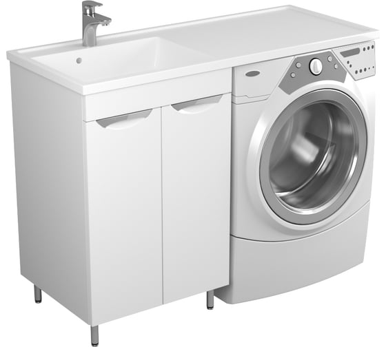 Тумба Uncoria Мера 55 под раковину Magenta 1200 R/L и стиральную машину с 2-мя дверками 55544