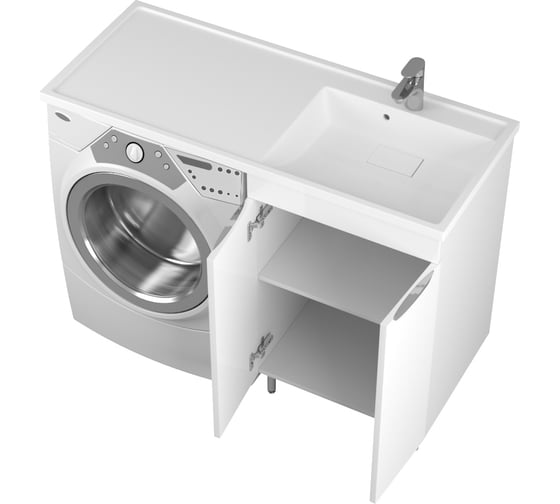Тумба Uncoria Мера 55 под раковину Magenta 1200 R/L и стиральную машину с 2-мя дверками 55544