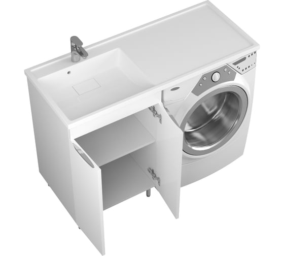 Тумба Uncoria Мера 55 под раковину Magenta 1200 R/L и стиральную машину с 2-мя дверками 55544