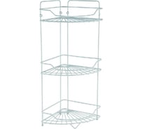 Полка угловая NOVADOM 3 яруса, белая, 310x230x620 мм P370-3W