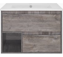 Misty Темза - 75 Тумба подвесная с двумя ящиками и нишей цвет Сосна Пасаде П-Тем07075-0121Я