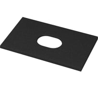 Столешница кварцевая под накладную раковину Bauedge BAU Hotel 50, черный металлик MRY0009