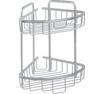Угловая двухъярусная полка для ванной Lemax Bath 102 AL