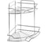 Угловая двухъярусная полка для ванной Lemax Bath 002 SS 1