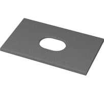 Столешница кварц под накладную раковину Bauedge BAU Hotel 50, серый металлик MRY0010