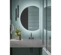 Зеркальный шкаф ALIAS Дафна 90х70 с подсветкой 3в1 и часами, правый shd907045r