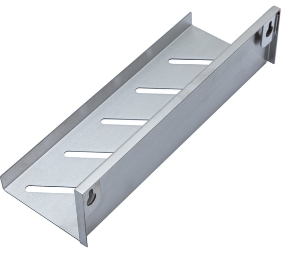Полка Aquanet Магнум 300x80x100 мм, открытая, сталь брашированная 334113 00334113