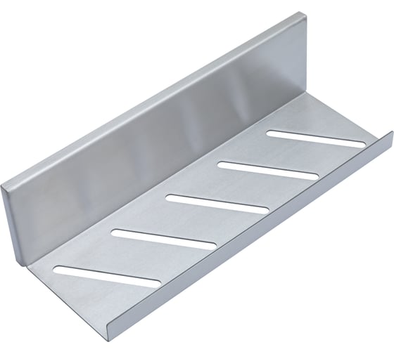 Полка Aquanet Магнум 300x80x100 мм, открытая, сталь брашированная 334113 00334113