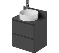 Тумба со столешницей подвесная ИТАНА Roberto 60 602х458х586мм, графит 4657810336155