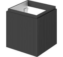 Тумба под раковину подвесная ИТАНА BAND 50 левая, 500x471x500 мм, графит 4657826222503