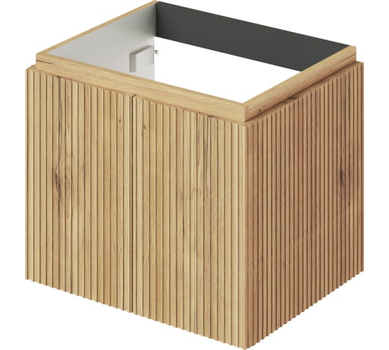 Тумба под раковину подвесная ИТАНА BAND 60 600x471x500 мм, дуб мавелла 4657826222541 1