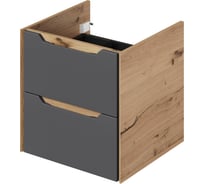 Тумба под раковину подвесная ИТАНА Nill 50 496х470х500 мм, графит 4657828216487