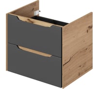 Тумба под раковину подвесная ИТАНА Nill 60 600х470х500 мм, графит 4657828216531