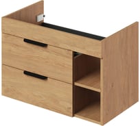 Тумба под раковину подвесная IKA Alta 80 левая, 760х430х500 мм, дуб Корбридж 4657821040638