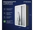 Зеркальный шкаф с подсветкой ИТАНА Miro ЛДСП 60 600х150х790 мм, правое, ЛДСП, графит 4657826227102 2