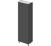 Напольный пенал ИТАНА Roberto 60 600x350x1900 Графит 4657828216616