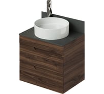 Подвесная тумба со столешницей ИТАНА Alexa 60 604х453х530 Орех Пекан шоколад 4657834372696