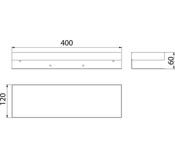 Полка для душа прямая LEMARK SHELF LINE 400 мм, из нержавеющей стали, с крючками, хром 9771052