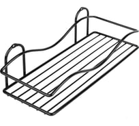 Полка 1-ая прямоугольная SAKURA AE-4034, 80x120x300 мм, BL, черный 037296
