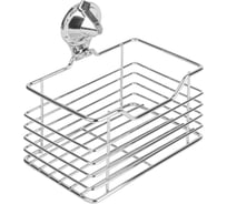 Полка 1-ая малая на присоске SAKURA, Air-lock BI-4043, 150x110x170 мм, СР, хром 037105