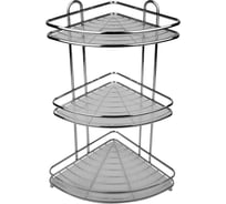 Полка 3-ая угловая SAKURA HO-2215, 255x255x590 мм, СР, хром 013535