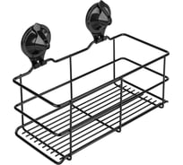 Полка 1-ая средняя на присоске SAKURA Air-lock BI-4048 BL, черный 037320