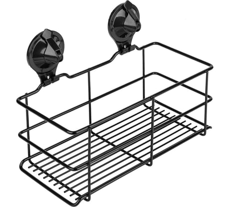 Полка 1-ая средняя на присоске SAKURA Air-lock BI-4048 BL, черный 037320
