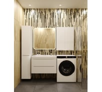 Универсальная колонна Style Line Бергамо L с корзиной, Люкс антискрейтч белый, PLUS CC-00002326 СС-00002326