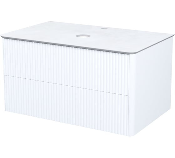 Тумба подвесная со столешницей IDDIS Aiger 80 см, белый AIG80W0i95K 1