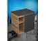 Тумба подвесная под раковину Bau Dream Blackwood 60 правая Bauedge полки, дверца, графит BD2060-BL-1 4