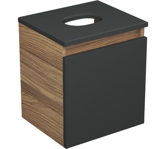 Тумба подвесная под раковину Bauedge Bau Dream Blackwood 35, 1 ящик графит BD1035-BL 1