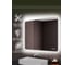 Зеркало Bauedge Bau Stil 1200х700, с часами и LED-подсветкой, сенсорное управление, пластиковый защитный корпус BS12070.CL 3