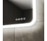 Зеркало Bauedge Bau Stil 120х70, с часами и антипаром, LED-подсветка, пластиковый защитный корпус BS12070.A 7