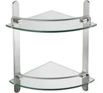 Стеклянная двойная полка MELANA SY3005