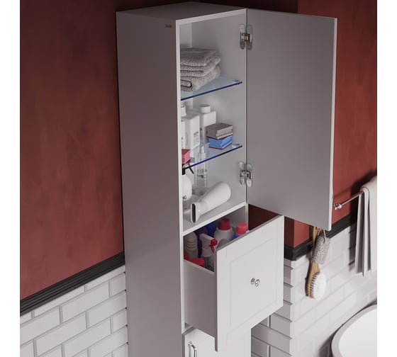 Напольный пенал IDDIS Oxford 36 см, белый OXF36W0i97