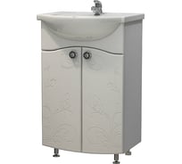 Тумба Melodia della vita Бабочка 60 Элегия (без умывальника), белый 79435