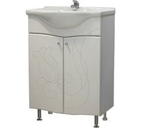 Тумба Melodia della vita Бергамо 55, Уют 55 (без умывальника), белый 79430