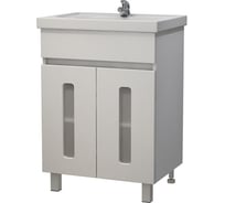 Тумба Melodia della vita Модерн 60, Фостер 60 (без умывальника) белый Glass 79478