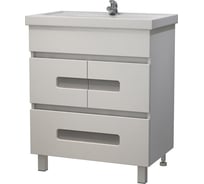 Тумба Melodia della vita Модерн 70 DB1 Фостер 70 (без умывальника) белый Glass 79479