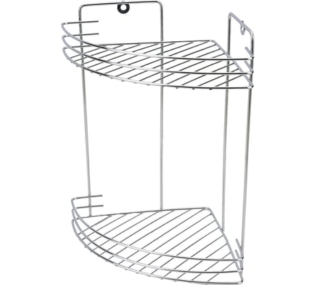 Полка для ванной комнаты Аквалиния угловая, 2-х ярусная W2672C-2