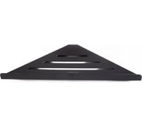 Полка для ванной комнаты Аквалиния угловая Black D68072