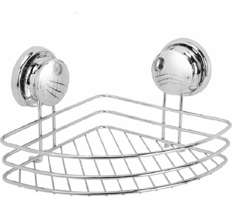 Полка для ванной Аквалиния угловая, на больших присосках W6753-2