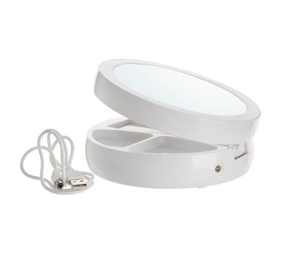 Настольное зеркало Аквалиния с подсветкой 16 сантиметр LED, USB D38102-2