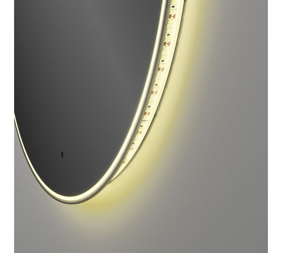 Зеркало круглое Bauedge Bau Dream Limited Edition 800x800, сенсор на взмах, c LED-подсветкой, защитный корпус с высокой светопроницаемостью, теплый свет BD8080