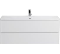 База под раковину BelBagno ALBANO подвесная, с двумя выкатными ящиками, Bianco Lucido, 1200x450x500, ALBANO-1200-2C-SO-BL