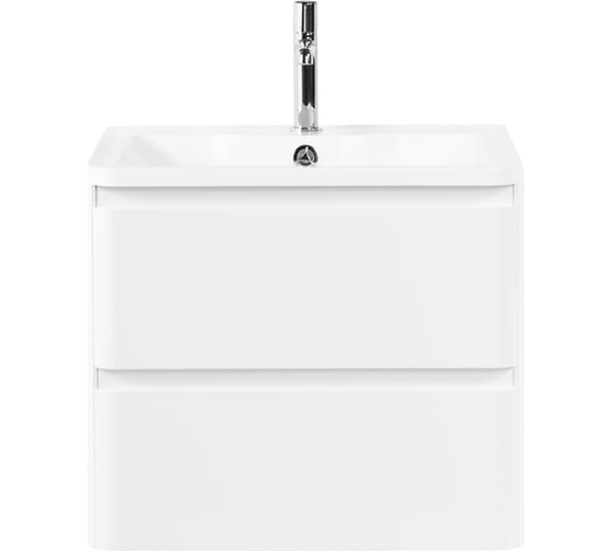 База под раковину BelBagno ALBANO подвесная, с двумя выкатными ящиками, Bianco Lucido, 700x450x500, ALBANO-700-2C-SO-BL