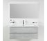 База под раковину BelBagno ALBANO подвесная, с двумя выкатными ящиками, Cemento Verona Grigio, 700x450x500, ALBANO-700-2C-SO-CVG 1