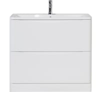 База под раковину BelBagno ACQUA напольная, с двумя выкатными ящиками, Bianco Lucido, 800x450x810, ACQUA-800-2C-PIA-BL