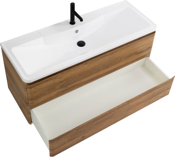 База под раковину BelBagno ALBANO подвесная, с двумя выкатными ящиками, Rovere Rustico, 1200x450x500, ALBANO-1200-2C-SO-RR